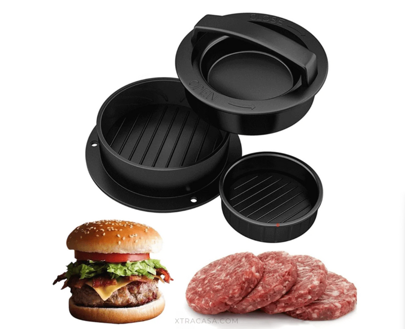 Forma para Moldar Hamburguer recheado 3 em 1