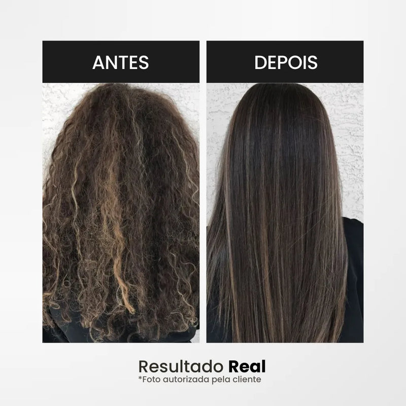 Escova Alisadora Portátil | Liso 2x Mais Rápido com Tecnologia de Proteção