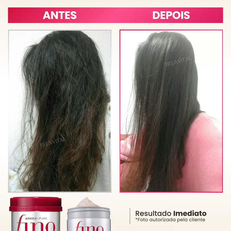 Máscara Japonesa Fino Premium Touch: Reconstrução Capilar Completa