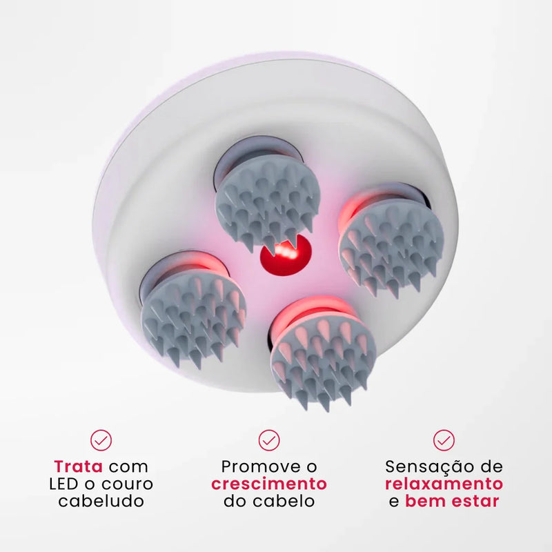 Massageador Elétrico para Couro Cabeludo | Crescimento e Nutrição Natural