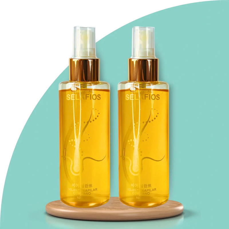 2 frascos do SelaFios 10 em 1: Spray Selador Multifuncional Coreano da Bela Vital.