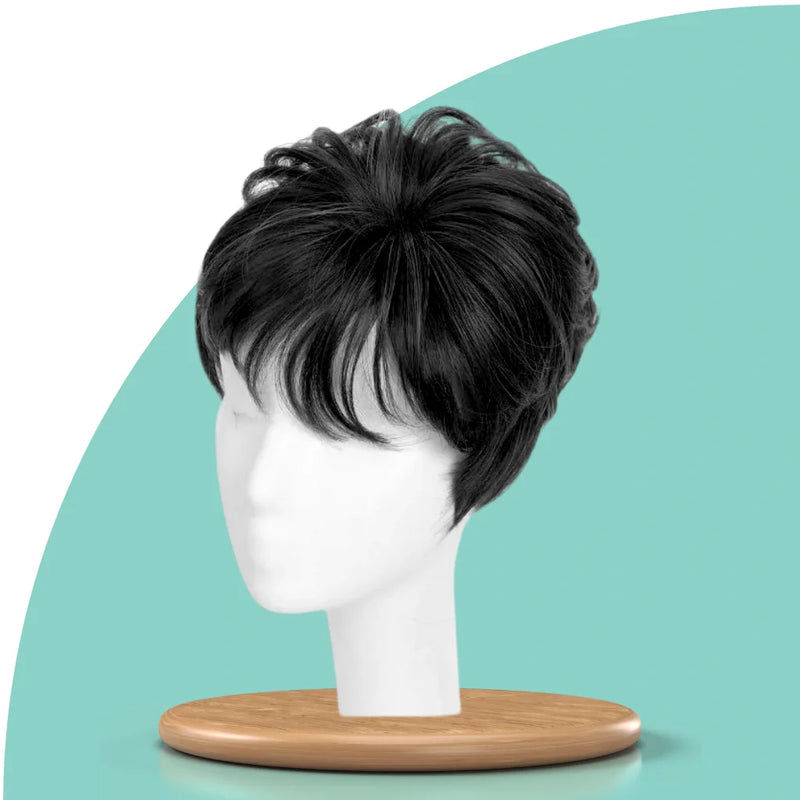 Topo de cabelo curto preto
