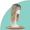 Topo de Cabelo loiro platinado esfumado ondulado